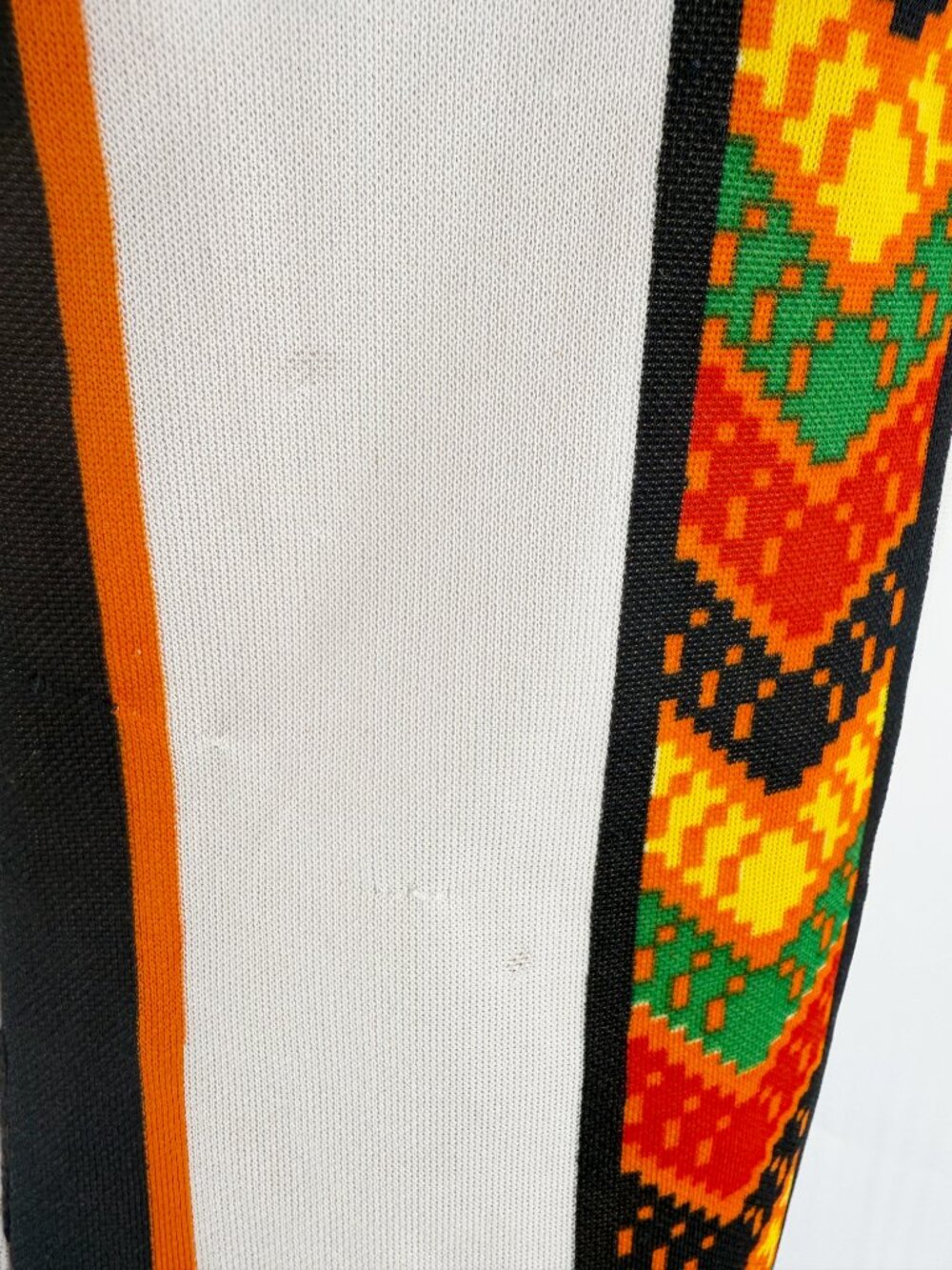 Vintage Jonathan Logan Dress Orange Green Aztec Boho Mini Mod 70s - Picture 6 of 12